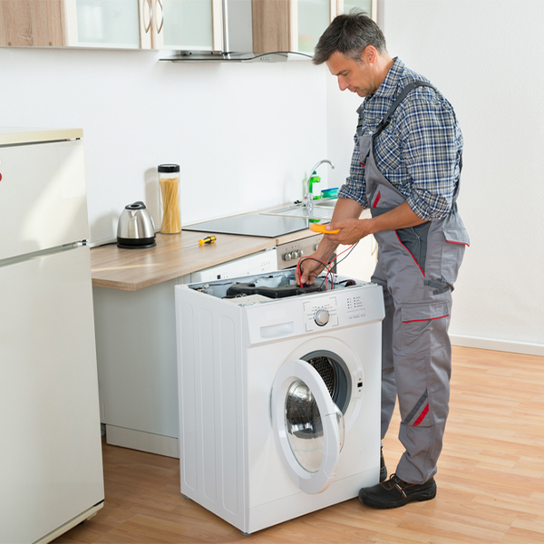 can you walk me through the steps of troubleshooting my washer issue in Angelo WI